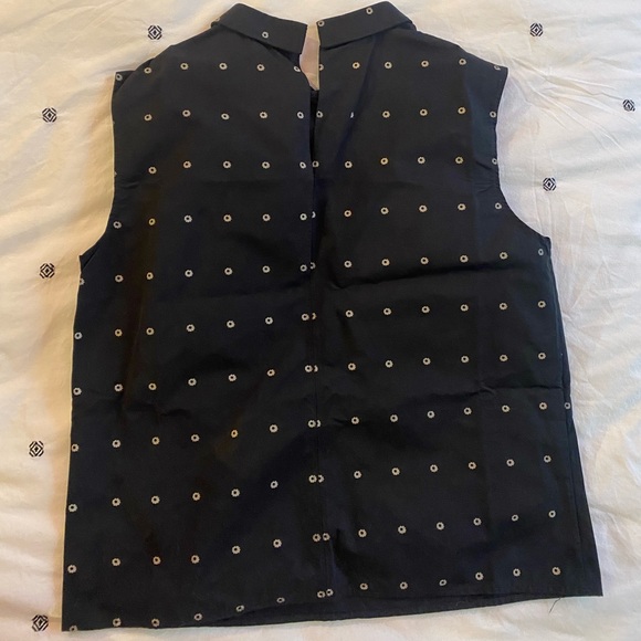 Sleeveless Black and White Steven Alan Top Blouse - Made in USA - Picture 4 of 7